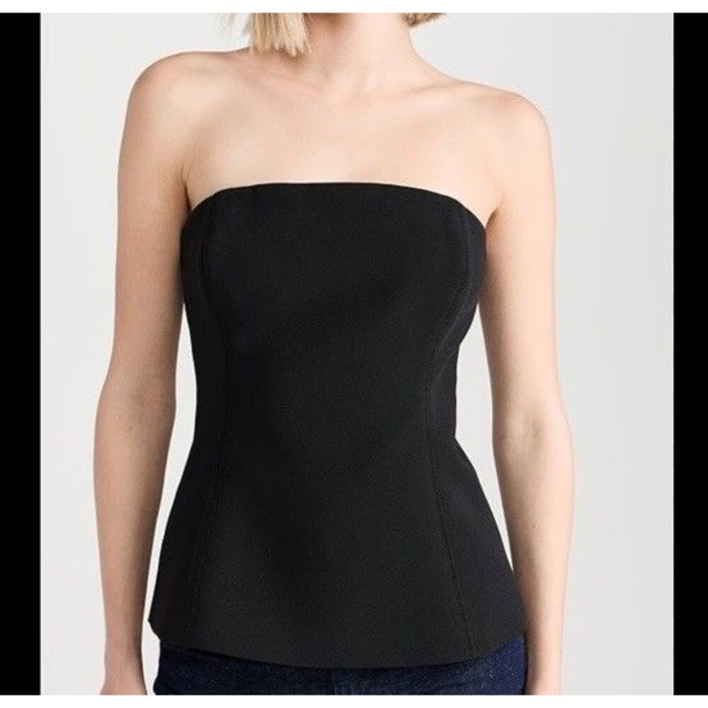 VERONICA BEARD Size 0 Astrid Corset Top Black NWT 398$